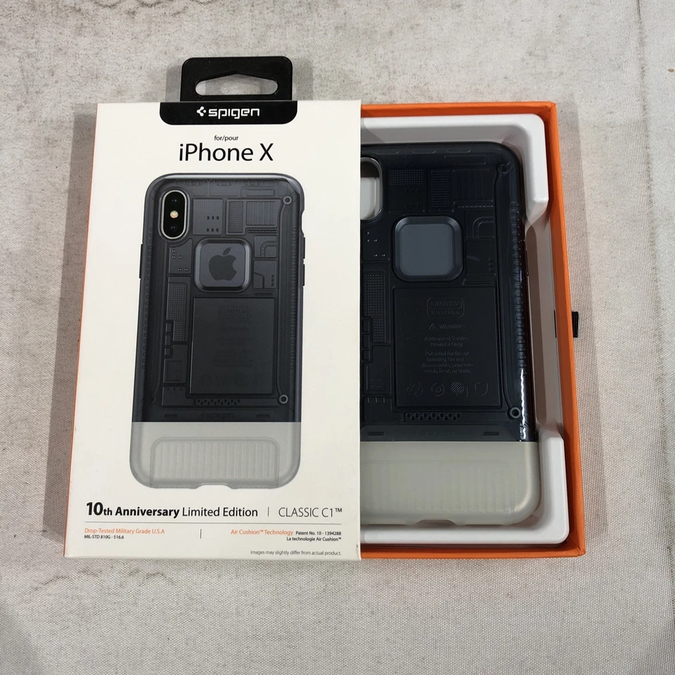 NIB Spigen iPhone X 10th Anniversary Limited Edition C1 Case G3 Black - Image 3 of 4