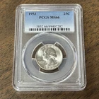 1953 Washington Silver Quarter 25c PCGS MS66