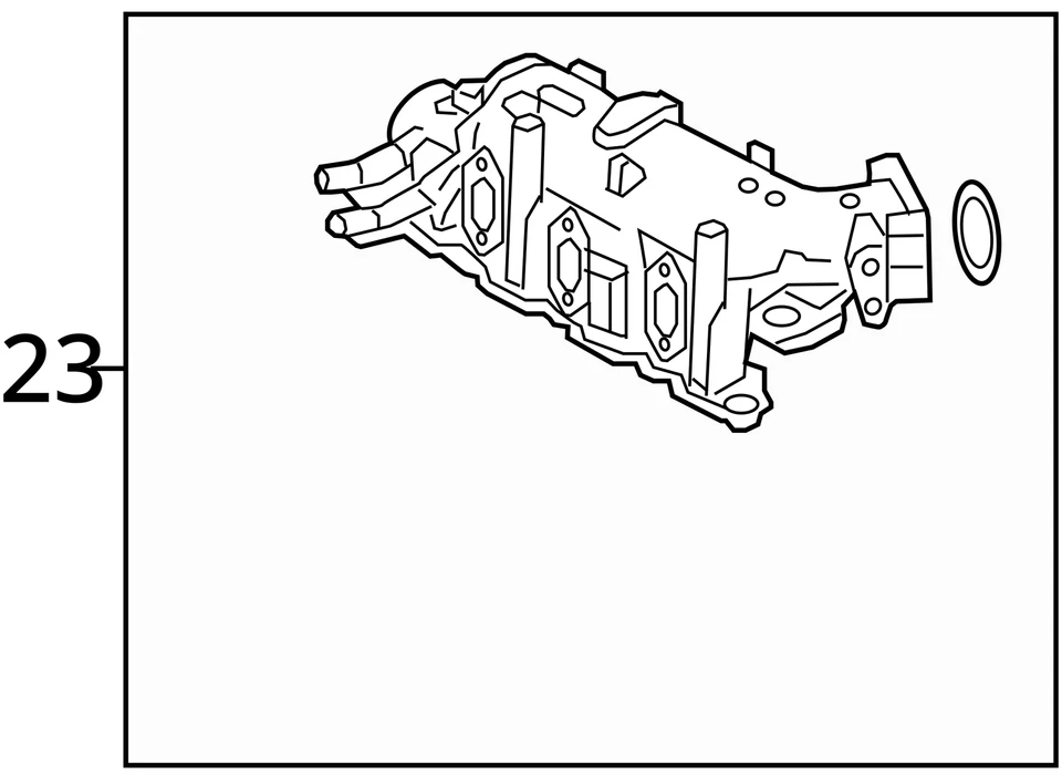 Colector de admisión Plenum de 2013 Ford Flex 3,5 L 9900554 Foto 4 de 4