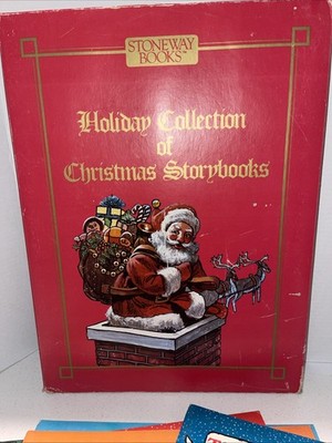 Holiday Collection of Christmas Storybooks 1988 Stoneway Books Set of  4 19x14