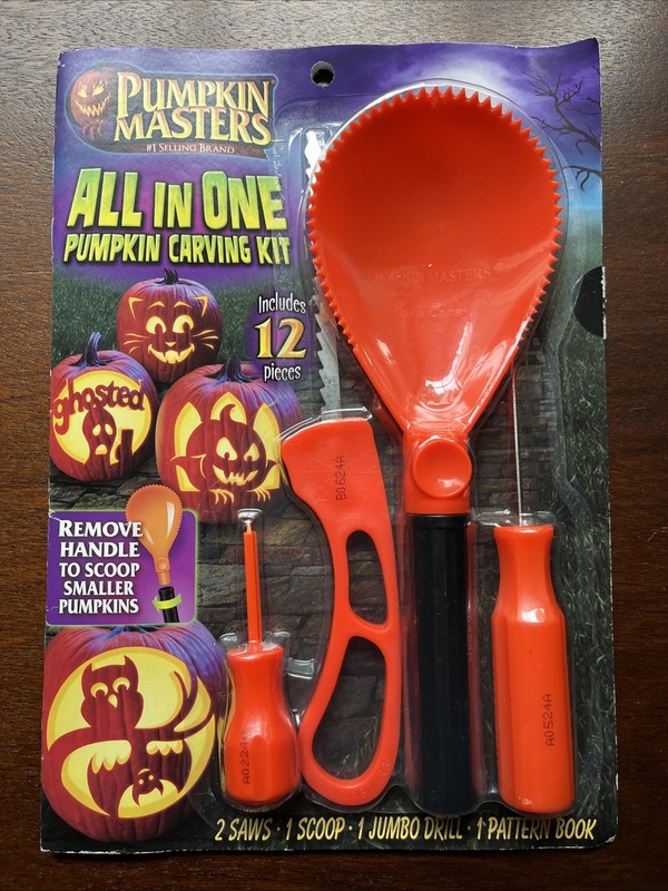 Pumpkin Masters All In One Pumpkin Carving Kit 12 Pc Tools And Pattern Book Set