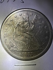 Gorgeous 1877 S micro S Seated Liberty Half Dollar