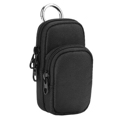 Hakenfähige Nylon Aufbewahrungstasche für AiMoonsa MP3-Player 6,00 x 3,80 x 11,50 cm