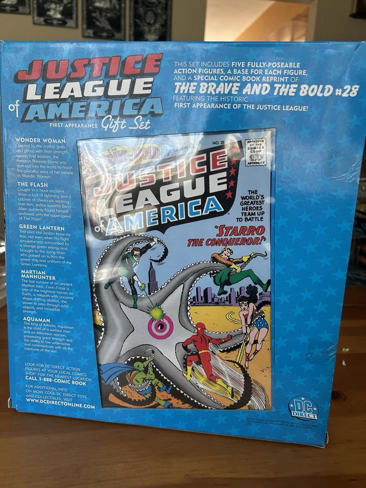 Justice League First Appearance Gift Set DC Comics (Boxed 5 Figure Set) Sealed - Image 2 of 4