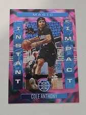 2020-21 Panini Illusions Instant Impact Pink /25 Cole Anthony #24 Rookie RC