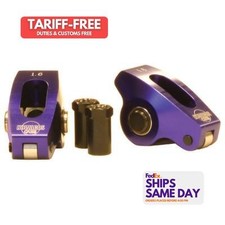 Howards 90075 Set Of 16 Roller Rocker Arms Bbc 1.7 Ratio 716 Stud Purple Perfo