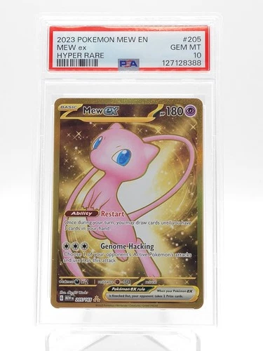 MEW EX 2023 POKEMON 151 #205/165 HYPER RARE PSA 10 Q0895