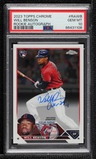 2023 Topps Chrome Rookie Auto Will Benson #RA-WB PSA 10 GEM MT Auto 0xl5