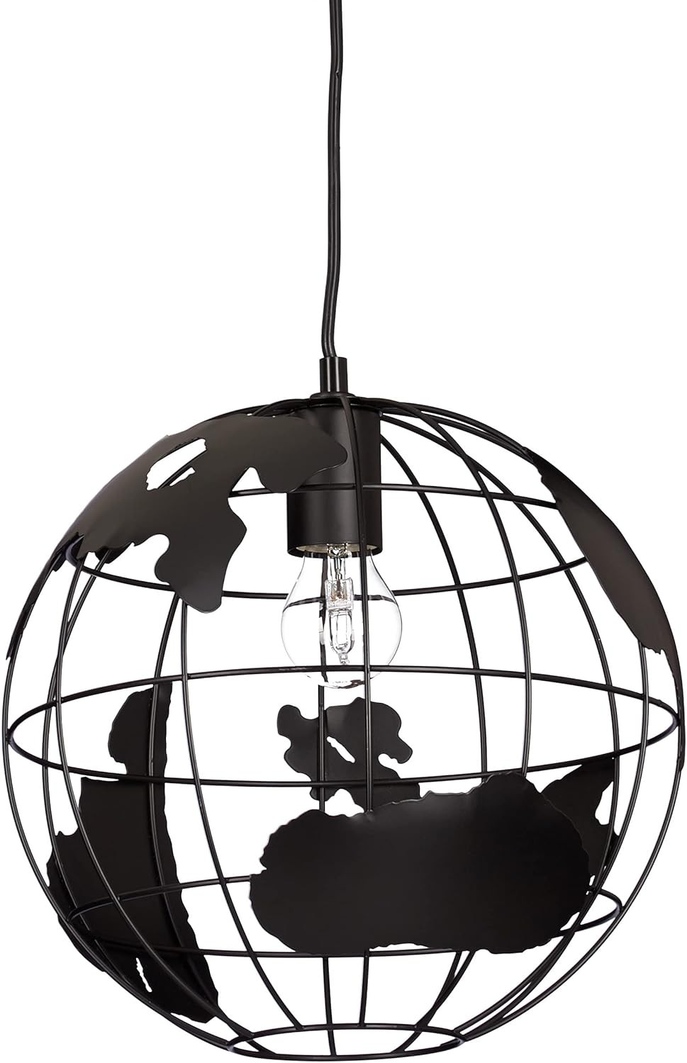 Lampadario Sfera Metallo Design Creativo Sospensione Regolabile Globo