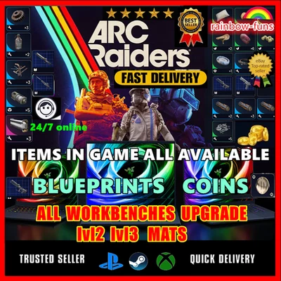 ARC Raiders🔥Blueprints/COINS / Weapons/Keys/Crafting MATERIALS⚡Virtual Item🚀 - Image 1 of 4