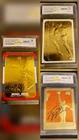 “Michael Jordan 23KT Gold Card Lot WCG 10 Bulls Collector Set”