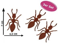 Dekofigur Ameise Im Rost Design, 3Er Set, Rostfigur FüR Den Garten, Gartendeko,