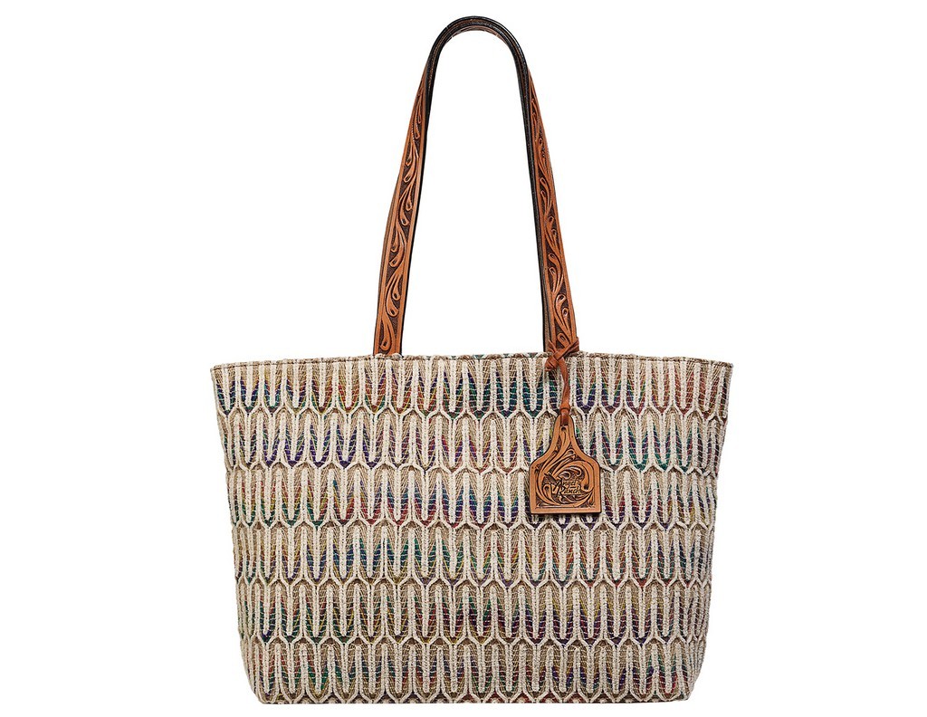Angel Ranch Western Handbag Womens Tote Conceal Multi-Color D330007397