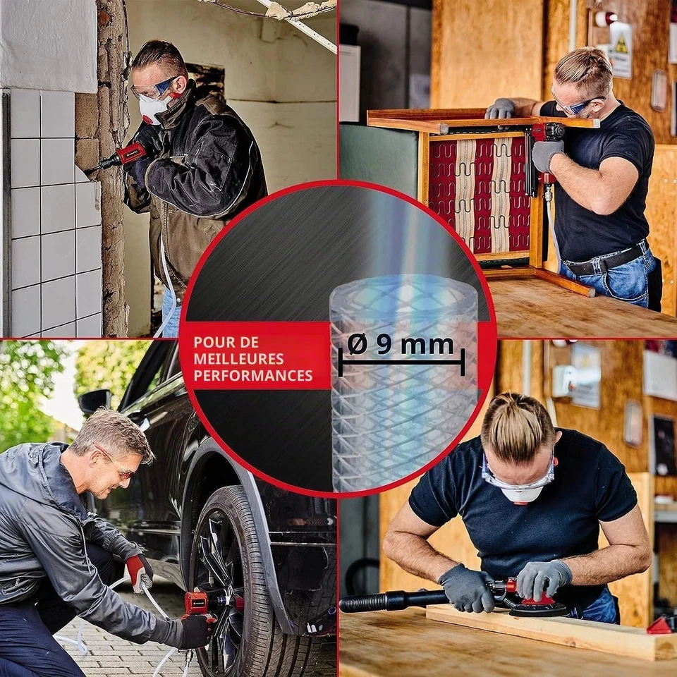 Meuleuse droite pneumatique Einhell TC-PP 220 10 meules coffret - Photo 3/4