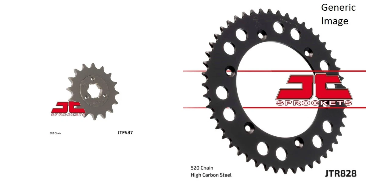 525 15T 42T Front Rear Motorcycle Sprocket For Suzuki DR650