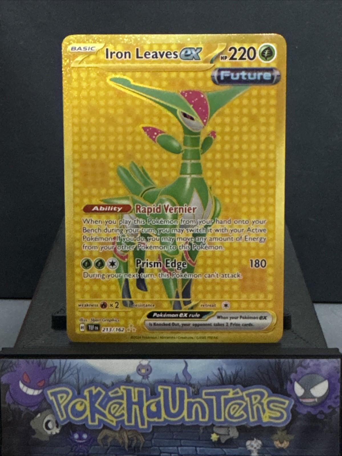 Pokemon Card Iron Leaves EX 213/162 Temporal Forces Secret Rare Near Mint
