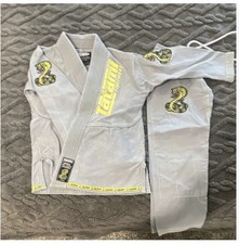 Ropa de Lucha Tatami Meerkatsu Niños Animal BJJ Gi - Gris Talla Mooo