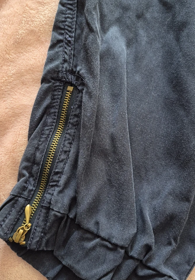 Navy Blue Jogger Style Drawstring Waist Pull On Trousers UK Size 14 - Image 4 of 4