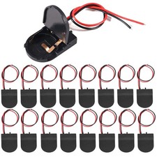30PCS CR2032 Battery Holder with Leads, 3V Coin Cell Holder with Switch, CR20...