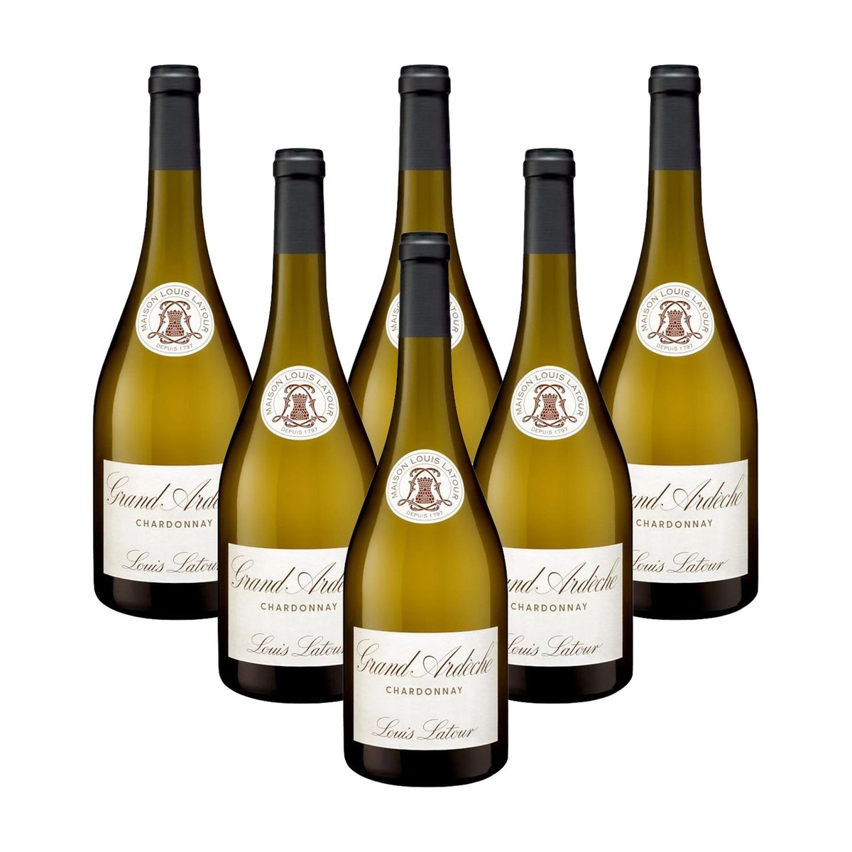 LOUIS LATOUR GRAND ARDECHE OAK AGED CHARDONNAY 75CL WHITE WINE (CASE OF 6)