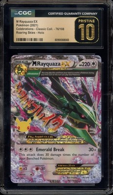 Pokemon M Rayquaza EX Celebrations Classic Coll. Holo #76 CGC 10