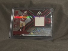 2022 Panini Limited Danny Gray 49ers Rookie Autograph MEM Card #133 /49