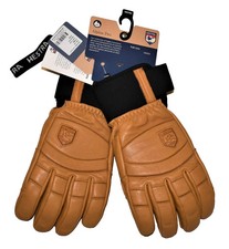 Hestra Fall Line Leather Ski Gloves 10 XL Brown - Unisex, Warm  Durable