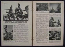 Metal Lathe Center Rest How and when to Use HowTo pictorial article