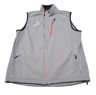 Puma America's Cup 2013 San Francisco Vest Mens XL Gray Full Zip Softshell READ