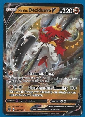 Pokémon - Hisuian Decidueye V  083/189 Ultra Rare NM Englisch - Astral Radiance