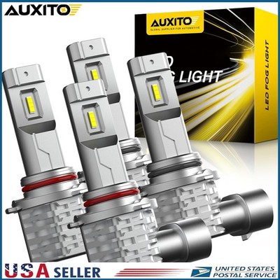 Auxito 9005+9006 Combo LED Headlight 400W 720000LM High/Low Beam 6500K Bulbs E