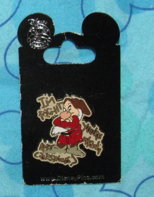 Disney PIN SNOW WHITE DWARF GRUMPY I'M RIGHT YOUR WRONG PINS HTF NOW | eBay