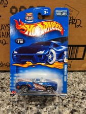 2002 Hot Wheels Collector #210 DODGE SIDEWINDER Drk Blue w/Chrome 5Y Spoke Wheel
