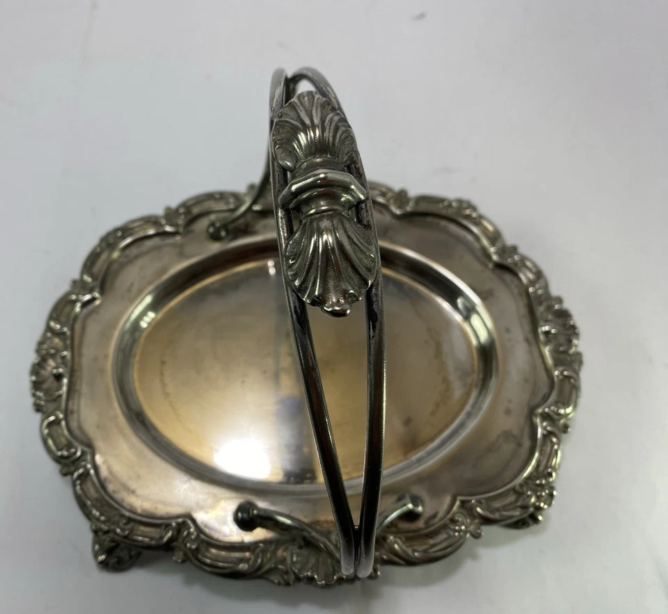 Bandeja de placas Walker & Hall Sheffield, Inglaterra garantizada dura y plateada soldada Foto 3 de 4