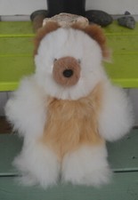 Brand New Soft Baby Alpaca Teddy Bear Handmade In Peru 14 Inches Tall EBBR314