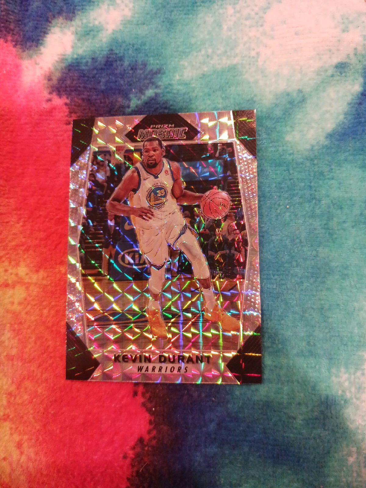 2017-18 Panini Prizm Mosaic Prizm Kevin Durant #34 Golden State Warriors