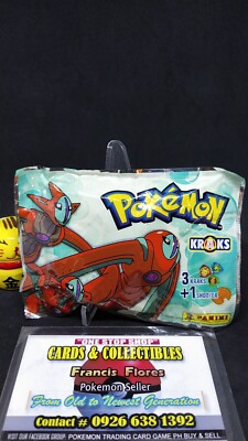 Pokemon Collectible Toy - DEOXYS PACK ART (KRAKS) SEALED PACK / PANINI / YR  2005