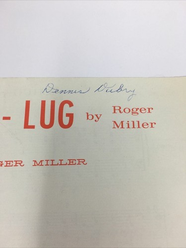 1964 Chug-A-Lug by Roger Miller Sheet Music Smash Records - Picture 2 of 5