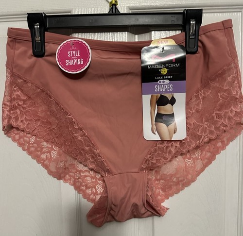NEW NWT Maidenform Shapes Shapewear Firm Control 3XL Lace Brief FLSL02