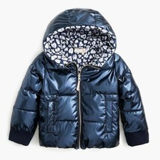 CREWCUTS Girls' reversible metallic puffer jacket with eco-friendly PrimaLoft 8