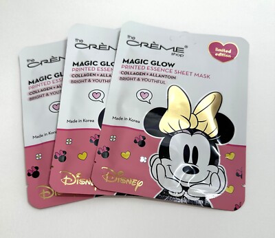 The Creme Shop Magic Glow Printed Essence Sheet Mask Minnie Mouse 3 pack