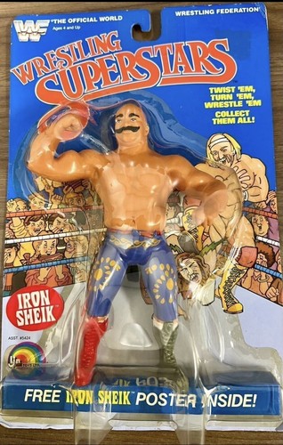 WWF LJN IRON SHEIK 1985 WWE VINTAGE WRESTLING SUPE...