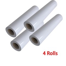 4Rolls 25x180" 3Mil Sain Matt Paper Adhesive Glue Vinyl Cold Laminating Film