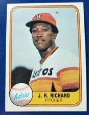 1981 Fleer J.R. Richard Houston Astros #56