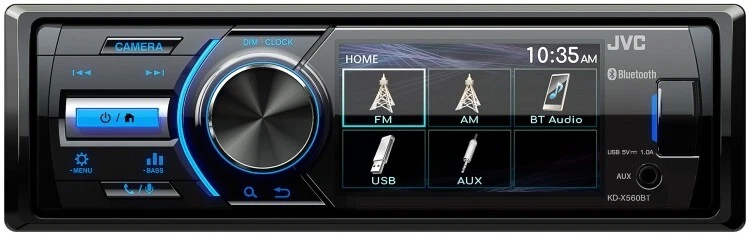 JVC KD-X560BT / DIGITAL MEDIA RADIO RECEIVER W/ 3" SCREEN / MARINE CERTIFIED /BT - Image 4 of 4