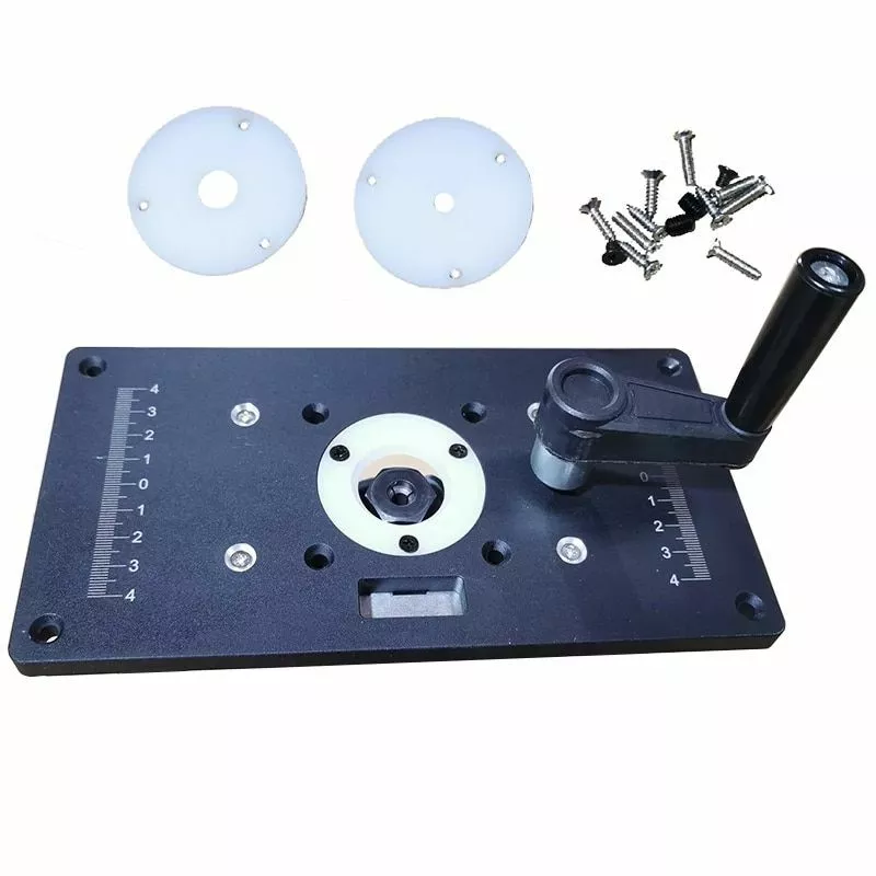 Router Table Insert Plate Trimming Machine Lift Refit Aluminum Router Base