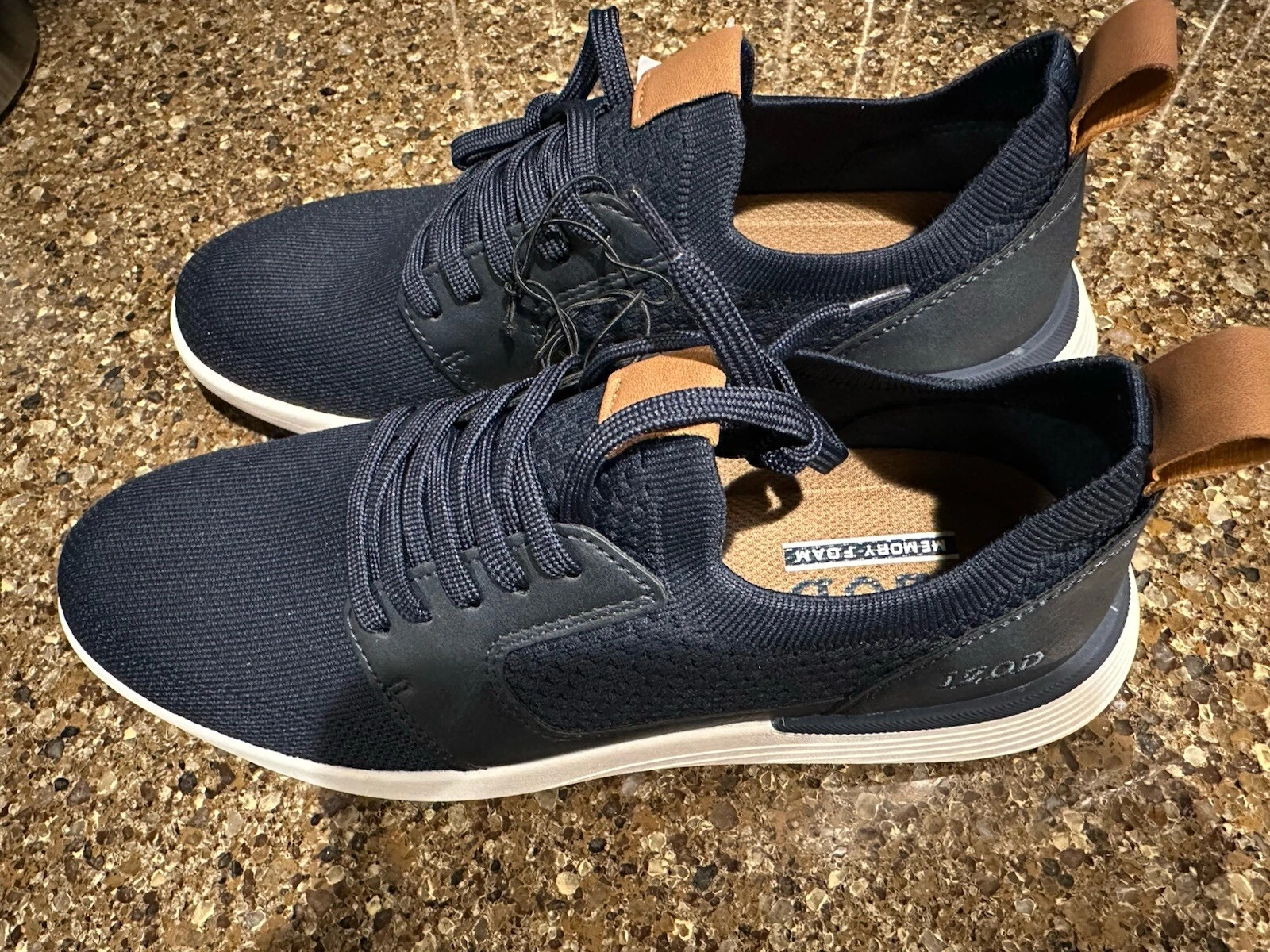 IZOD “Bannister” Men’s Lightweight Stretch Textile Sneaker [Blue NEW Size 8