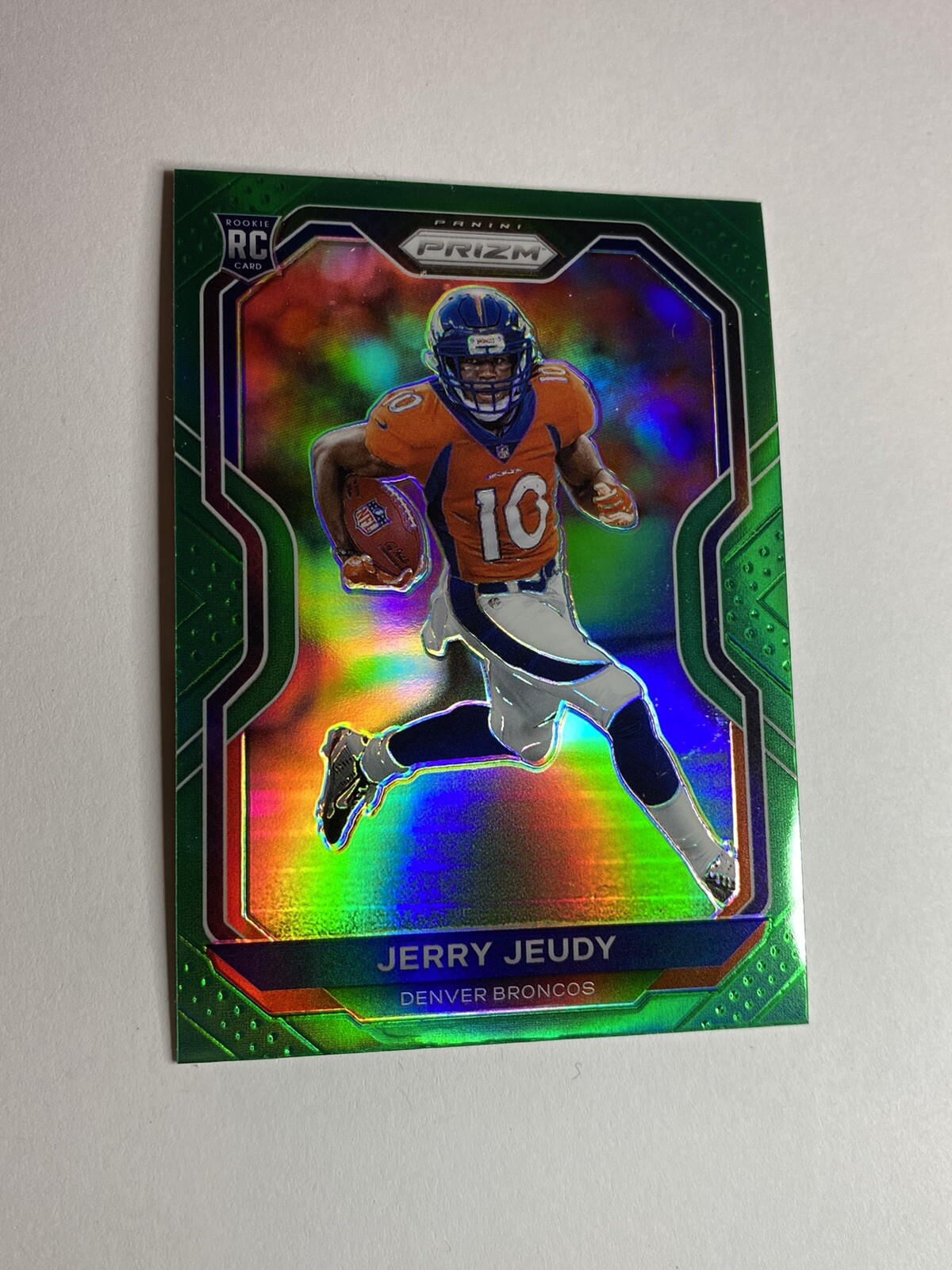 Jerry Jeudy 2020 Panini Prizm Rookie #314 Green RC Denver Broncos