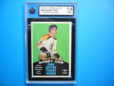 1970/71 O-PEE-CHEE NHL HOCKEY CARD #252 BOBBY ORR TROPHY KSA 7.5 NM+ SHARP!! OPC