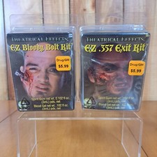 Lot Of 2 Rubie's Theatrical Effects EZ Bloody Bolt And .357 Exit Wound New